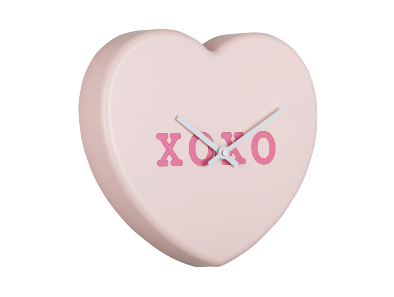 Present Time Wall Clock Heart Candy - KA5985LP Soft Pink