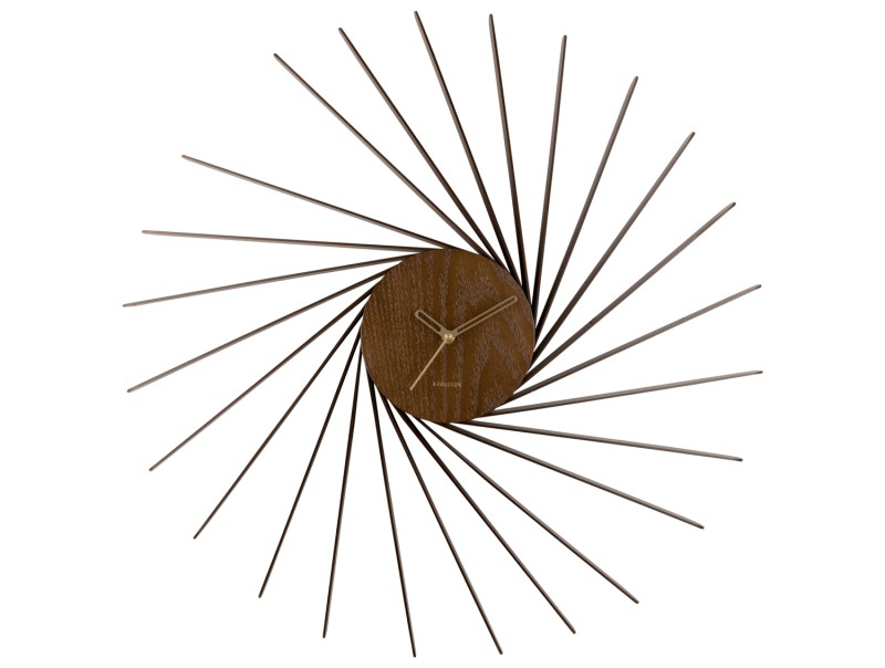 present time Wall Clock Helix XL - KA5890DW Dark wood