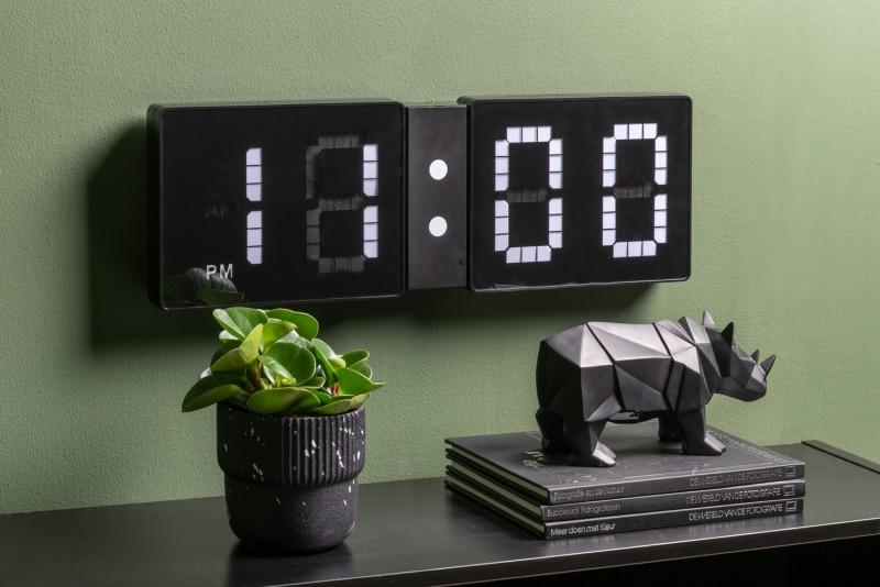 Present Time Wall Clock LED Look Flip - KA5897BK Black