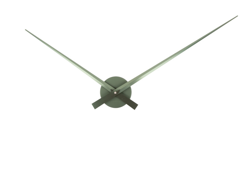 present time Wall Clock Little Big Time Metallic - KA5516DG Metallic jungle green
