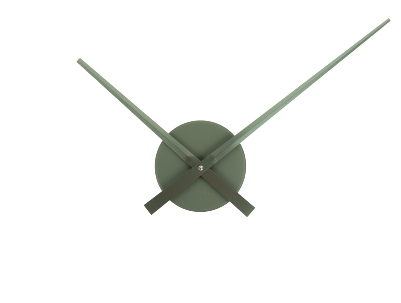 present time Wall Clock Little Big Time Mini Metallic - KA4348DG Metallic jungle green