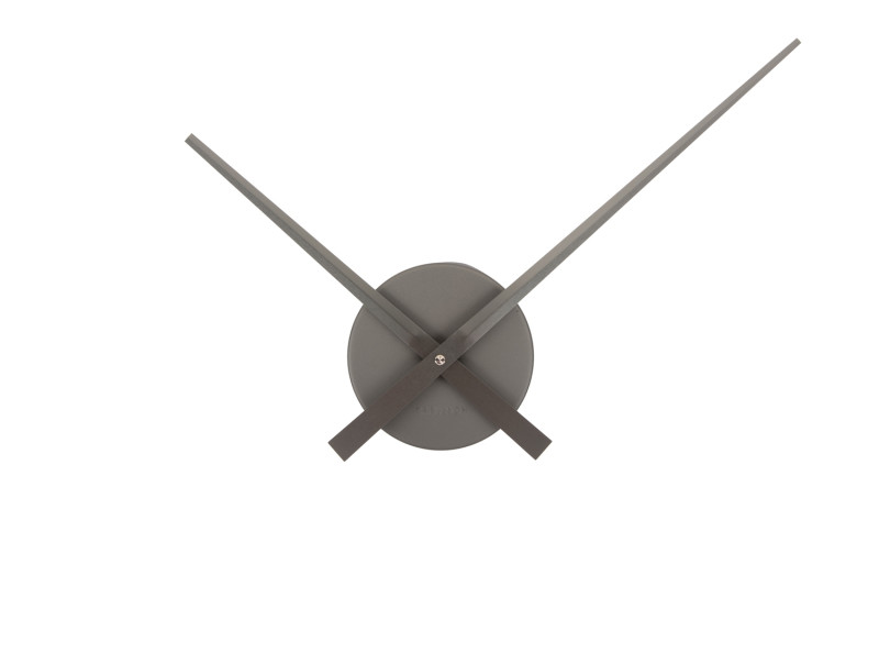 present time Wall Clock Little Big Time Mini Metallic - KA4348GY Metallic dark grey