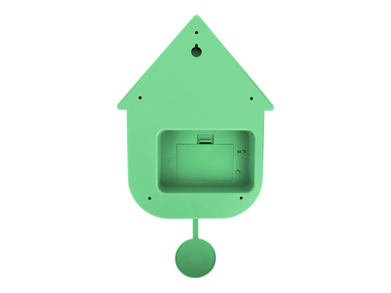 Present Time Wall Clock Modern Cuckoo - KA5768BG Bright Green
