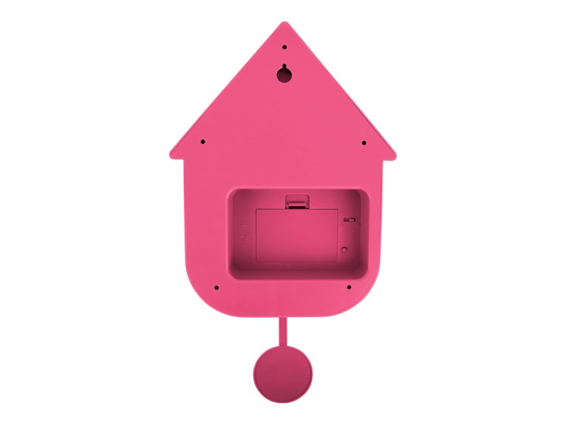 Present Time Wall Clock Modern Cuckoo - KA5768BP Bright Pink