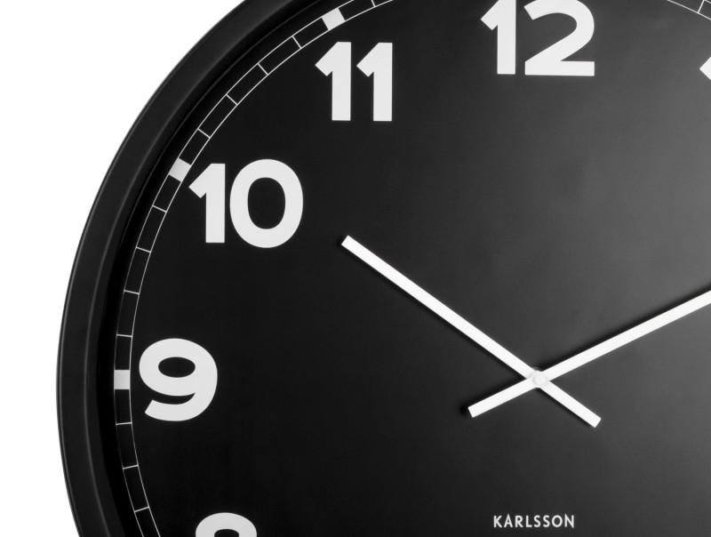 Present Time Wall Clock New Classic Large - KA5848BK Black
