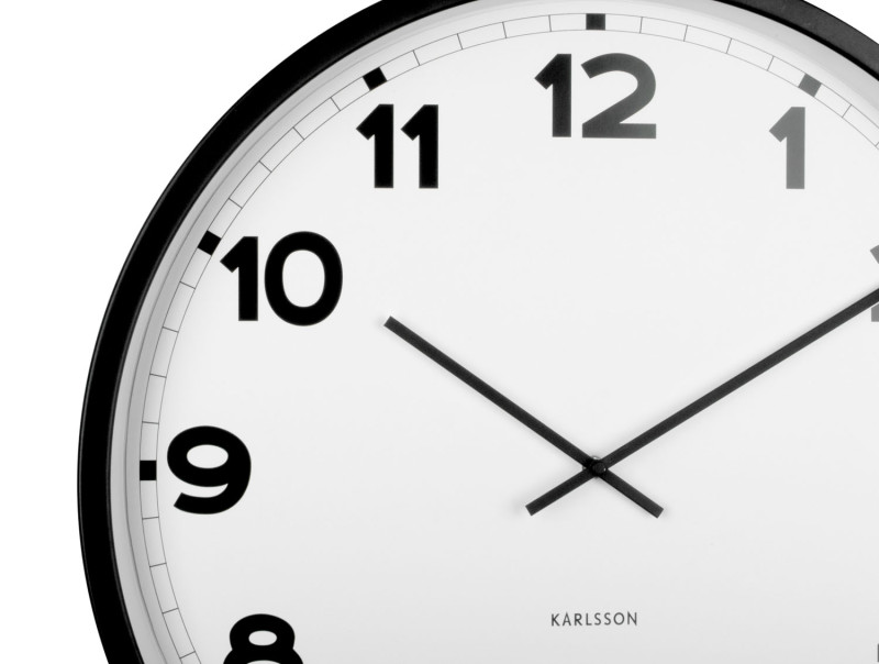 Present Time Wall Clock New Classic Large - KA5848WH White