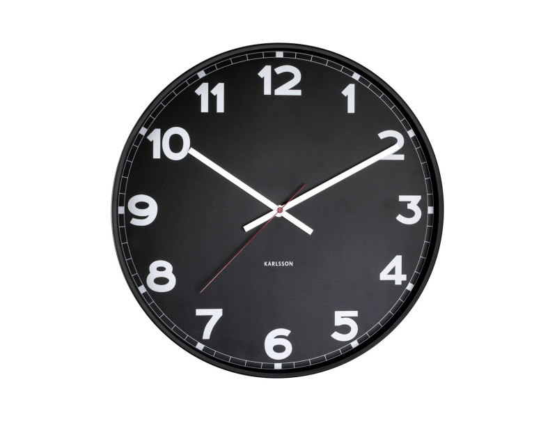 Present Time Wall Clock New Classic Medium - KA5847BK Black
