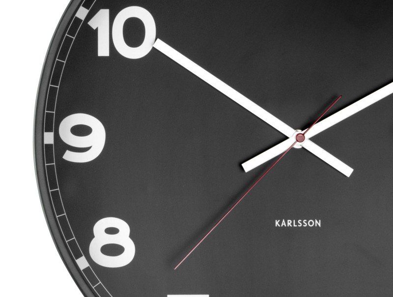 Present Time Wall Clock New Classic Medium - KA5847BK Black