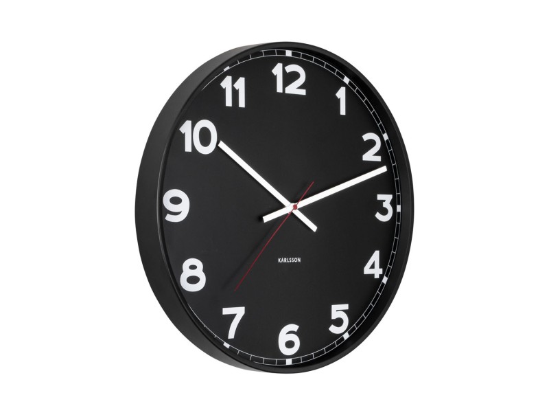present time Wall Clock New Classic Medium - KA5847BK Black