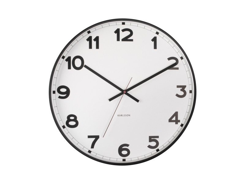 Present Time Wall Clock New Classic Medium - KA5847WH White