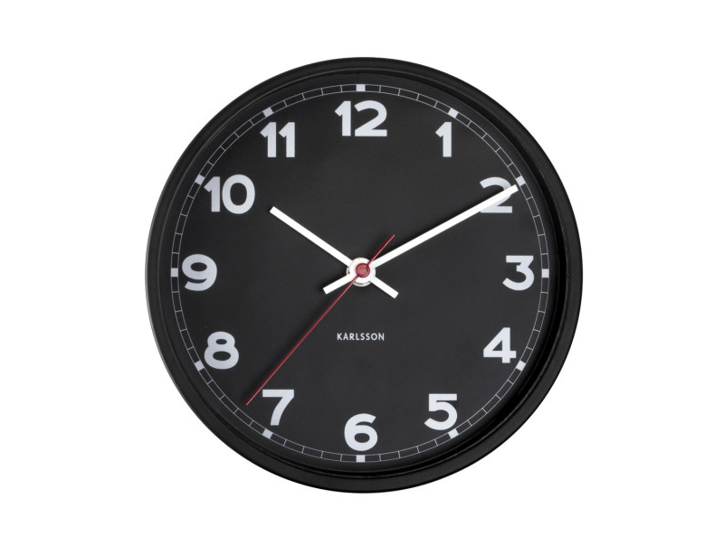 Present Time Wall Clock New Classic Small - KA5846BK Black