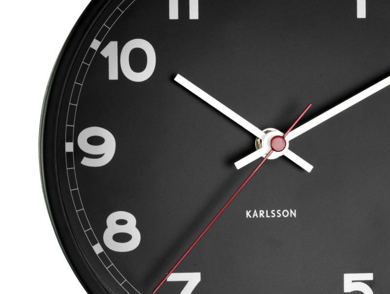 Present Time Wall Clock New Classic Small - KA5846BK Black