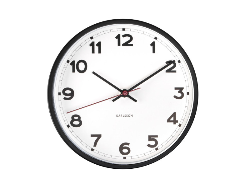 Present Time Wall Clock New Classic Small - KA5846WH White