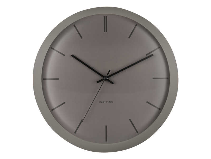 Present Time Wall Clock Nirvana Globe - KA5859GY Dark Warm Grey