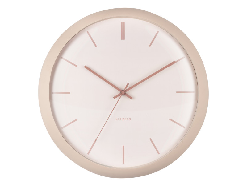 Present Time Wall Clock Nirvana Globe - KA5859SB Sand Brown