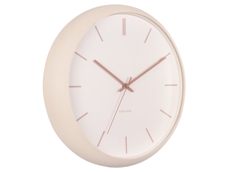 present time Wall Clock Nirvana Globe - KA5859SB Sand brown