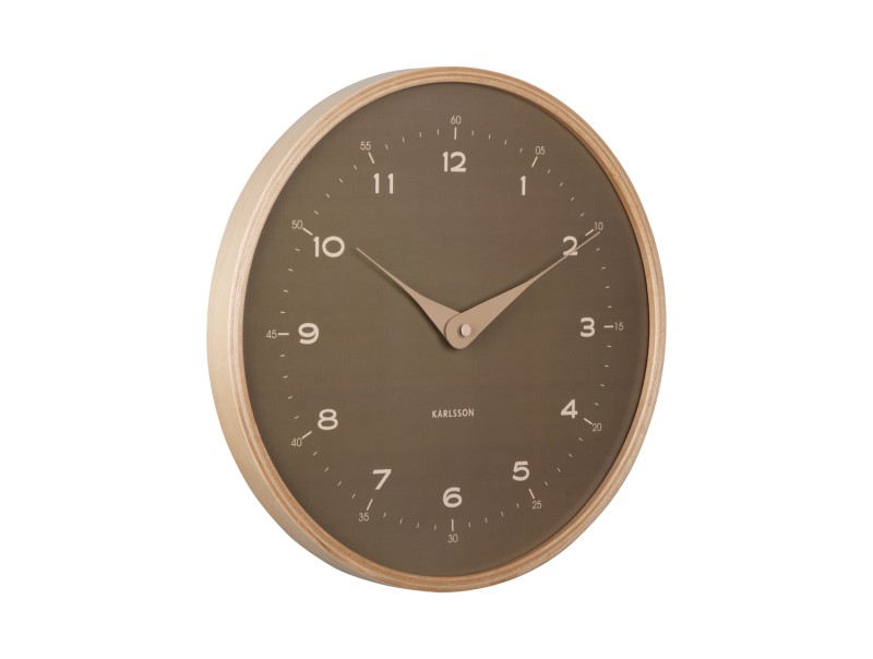 Present Time Wall Clock Osado Dome - KA5995MG Moss Green