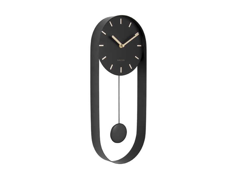 present time Wall Clock Pendulum Charm - KA5822BK Black