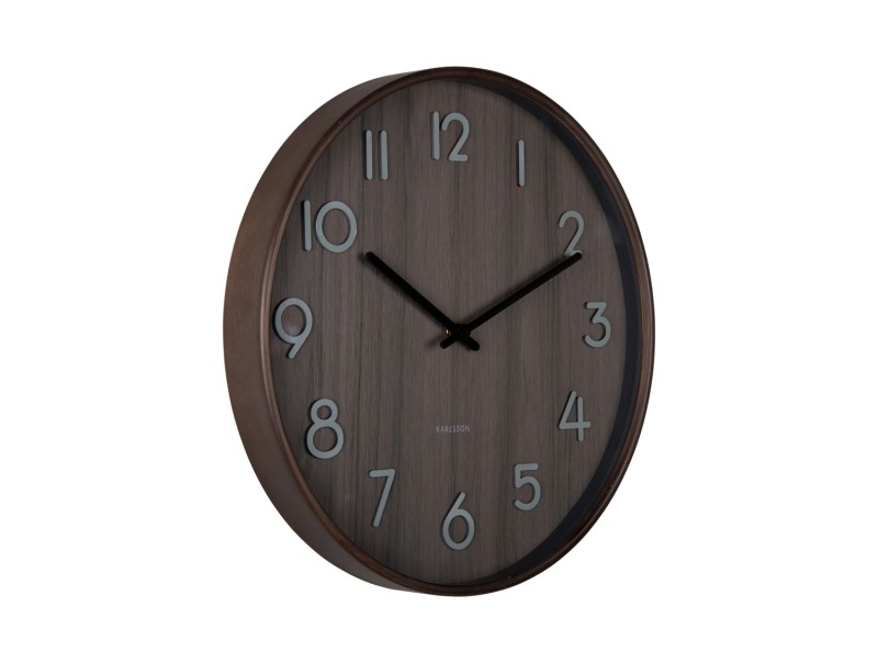 Present Time Wall Clock Pure Medium - KA5809WN Walnut