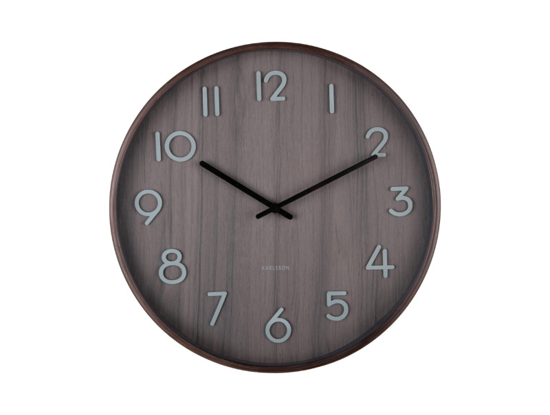 Present Time Wall Clock Pure Medium - KA5809WN Walnut