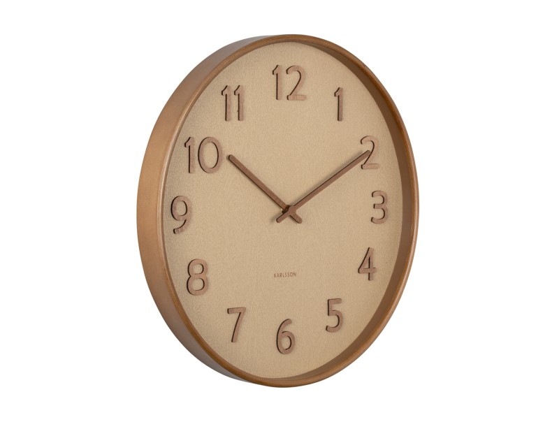 present time Wall clock Pure wood grain - KA5872SB Sand brown present time Wall clock Pure wood grain - KA5872SB Sand brown