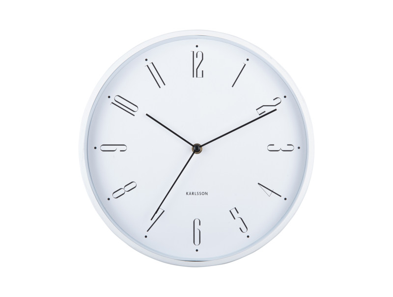 Present Time Wall Clock Regal Numbers - KA5988WH White