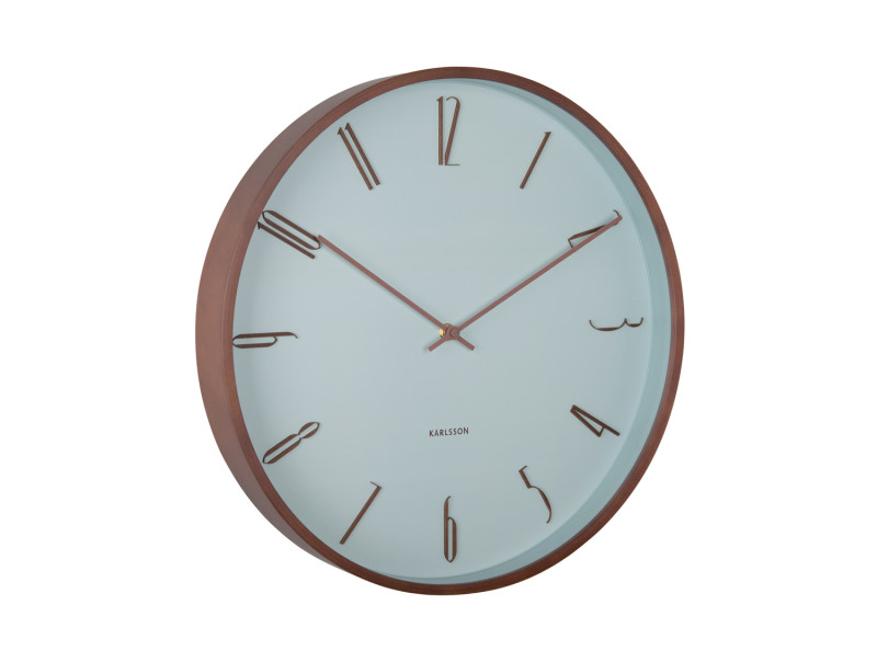 Present Time Wall Clock Scandia - KA6014BL Misty Blue
