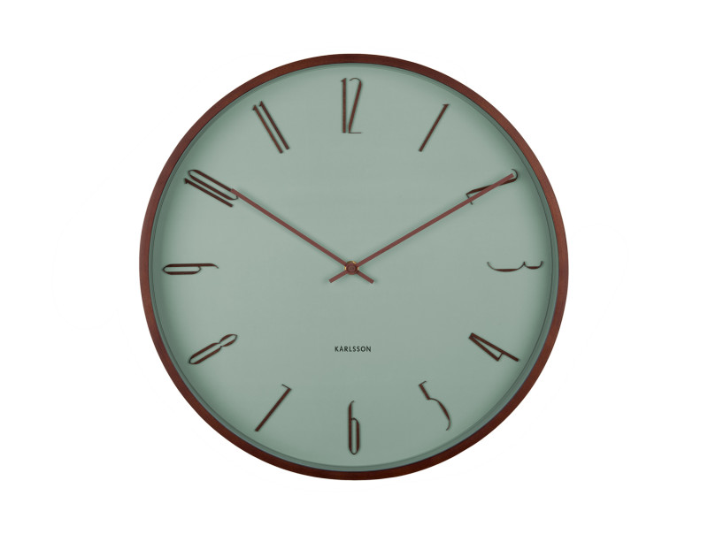 Present Time Wall Clock Scandia - KA6014GR Grayed Jade