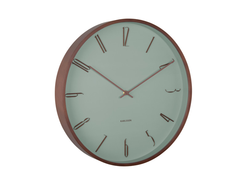 Present Time Wall Clock Scandia - KA6014GR Grayed Jade