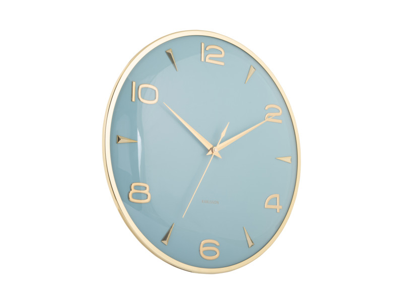 Present Time Wall Clock Sienna Glow - KA6017BL Misty Blue