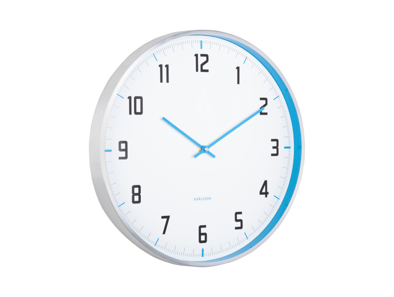 Present Time Wall Clock Sporty - KA5969BB Bright Blue