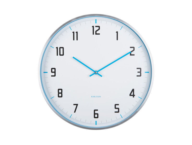 Present Time Wall Clock Sporty - KA5969BB Bright Blue