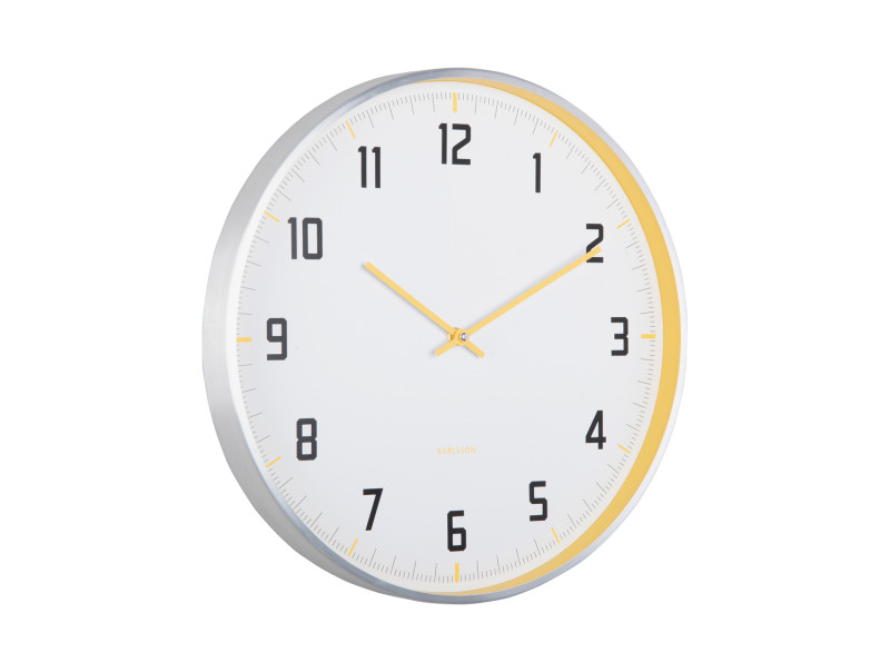 Present Time Wall Clock Sporty - KA5969BY Bright Yellow