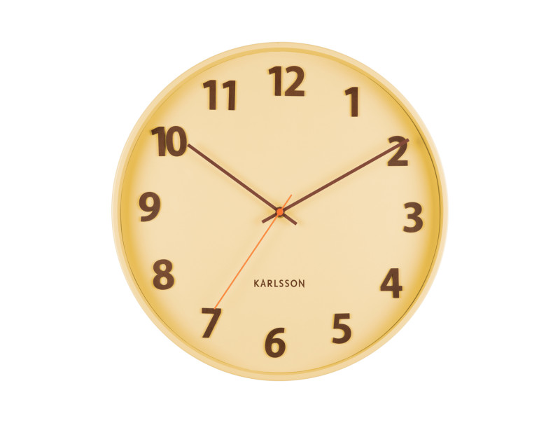Present Time Wall Clock Summertime - KA5920LY Soft Yellow