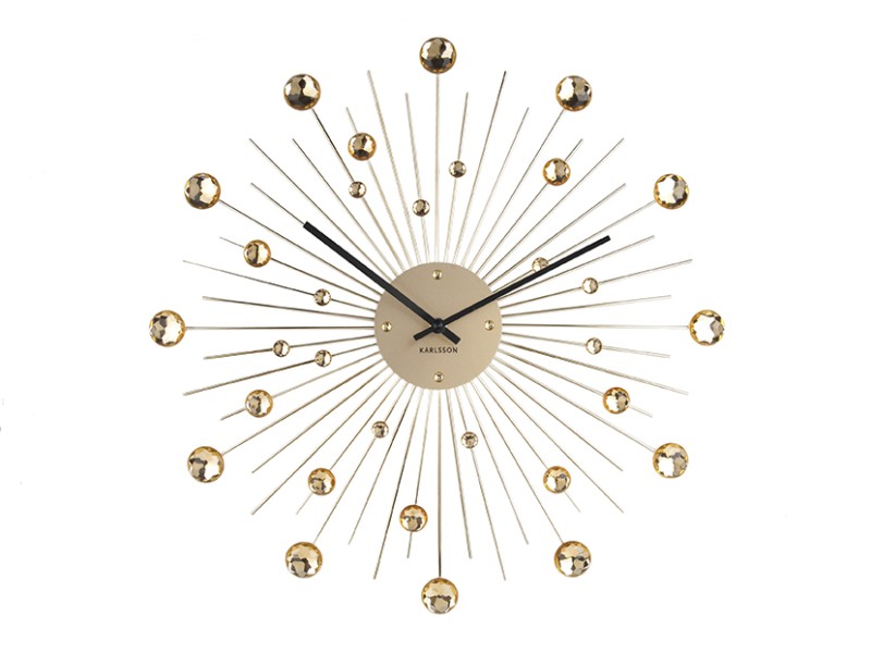 present time Wall Clock Sunburst Large - KA4859GD Gold