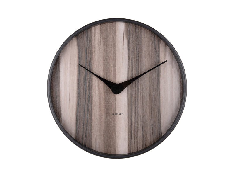 Present Time Wall Clock Wood Melange - KA5929DW Dark Wood