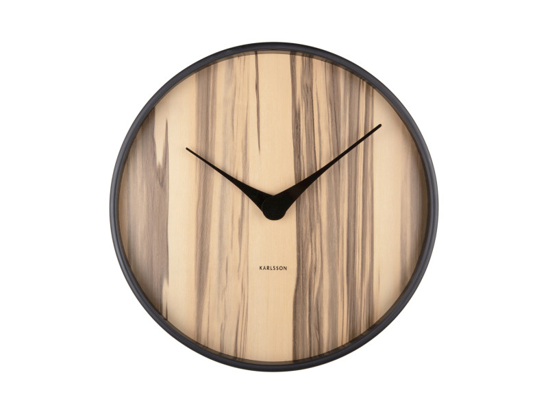 Present Time Wall Clock Wood Melange - KA5929WD Light Wood