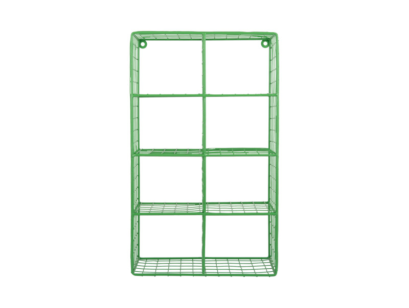 Present Time Wall Rack Reja Compartments - PT4260BG Bright Green