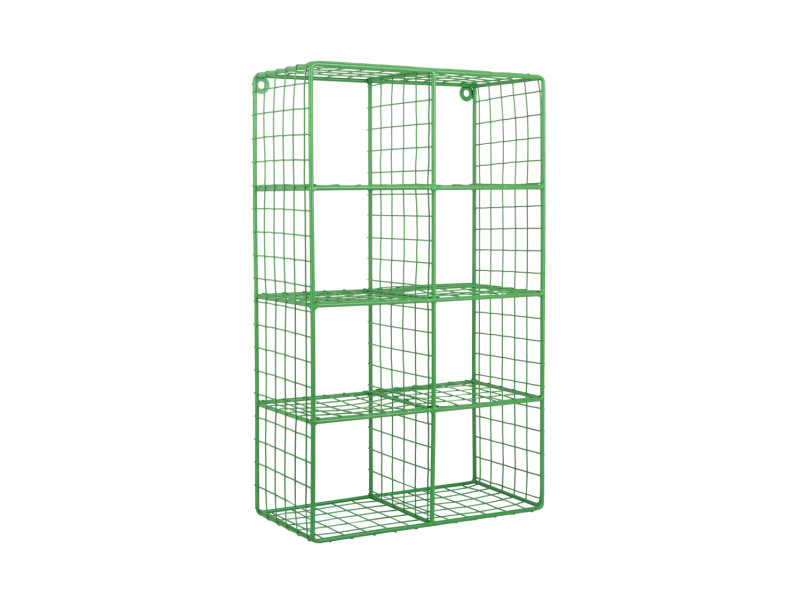 Present Time Wall Rack Reja Compartments - PT4260BG Bright Green