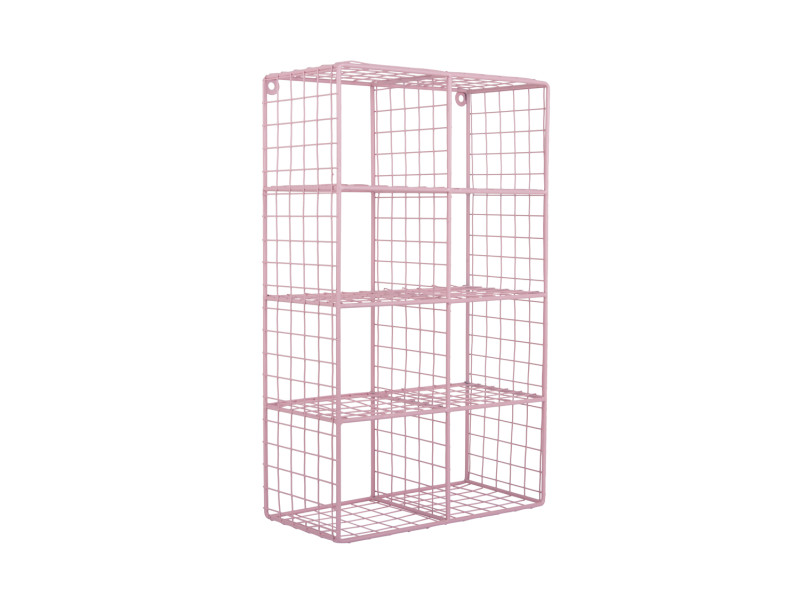 Present Time Wall Rack Reja Compartments - PT4260LP Soft Pink