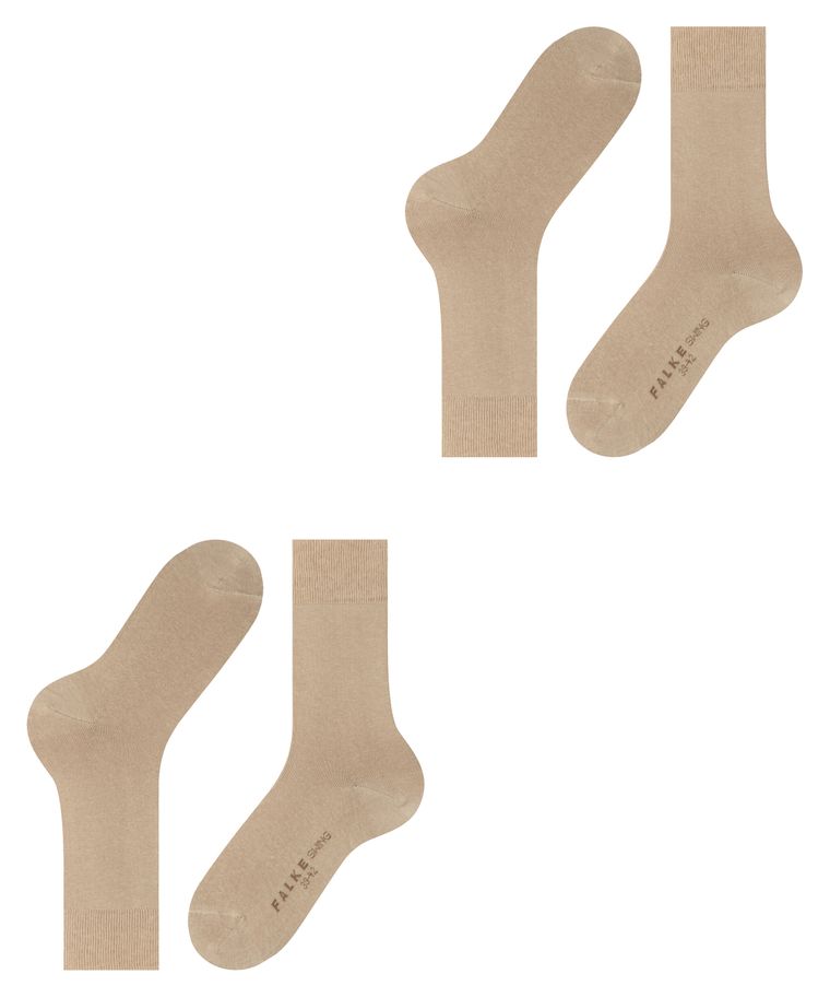 Profuomo 2-Pack Falke Beige Swing Sokken