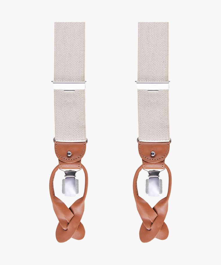 profuomo Beige informele bretels