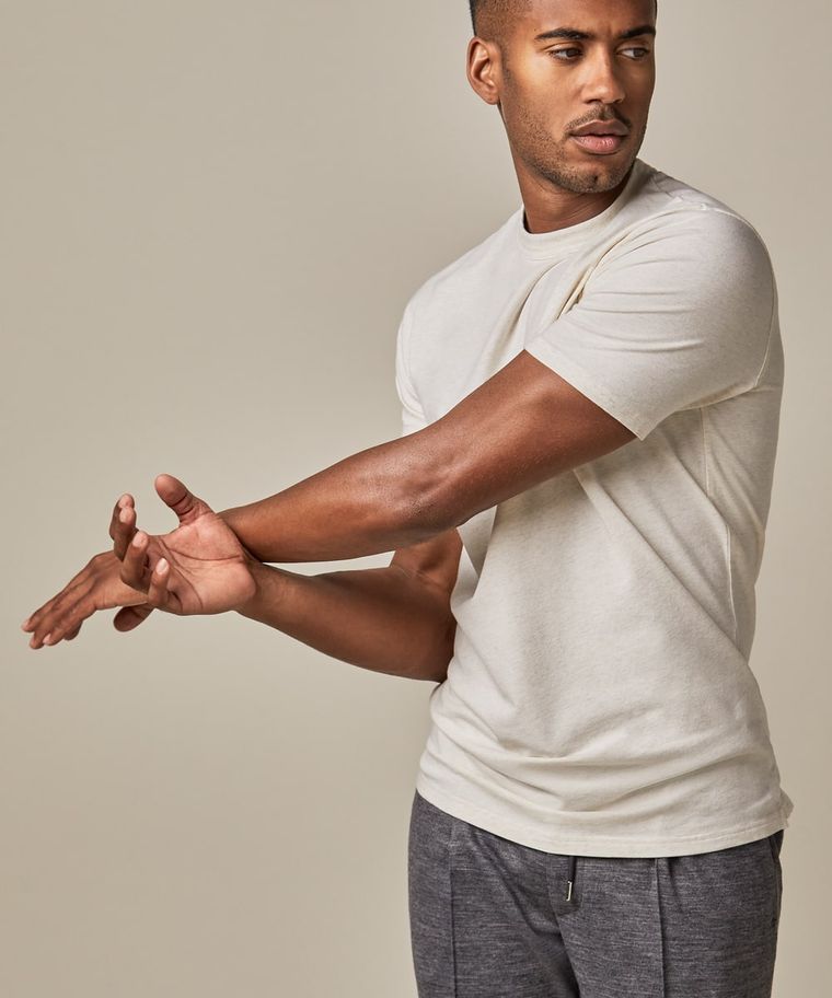 profuomo Beige melange t-shirt