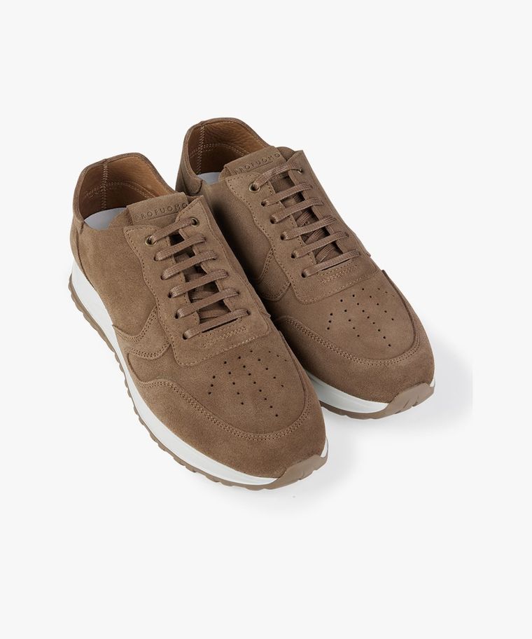 Profuomo Beige Suède Runner