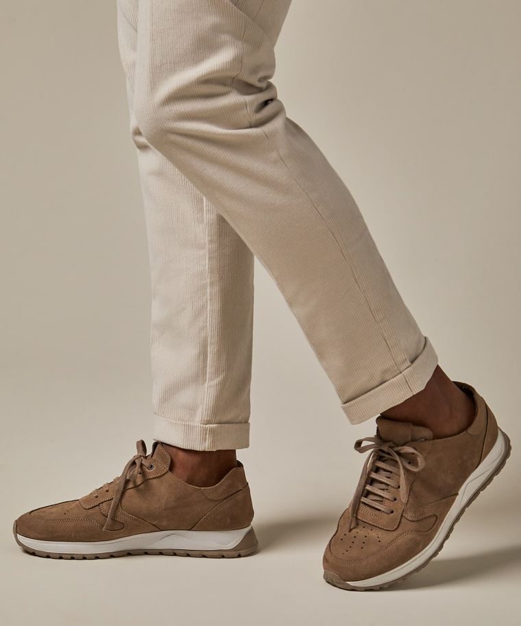 profuomo Beige suède runner