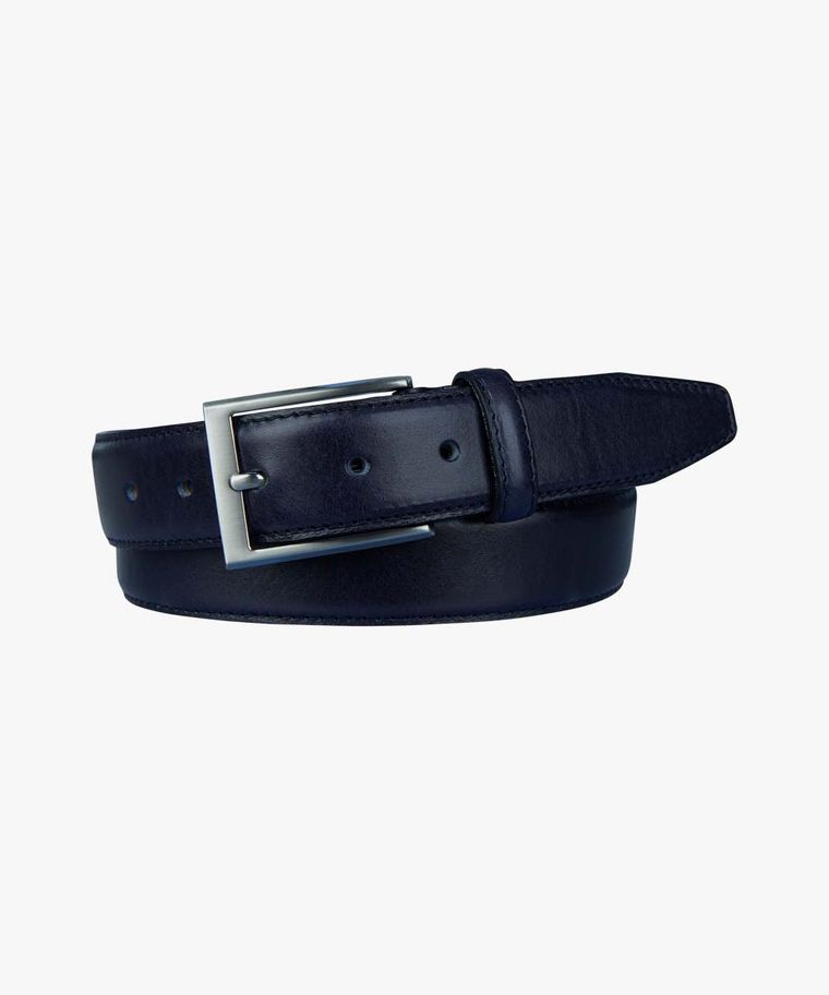 profuomo Blauwe leren riem