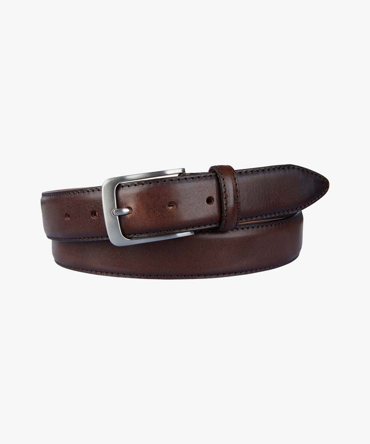 profuomo Bruin hand gepoetste riem