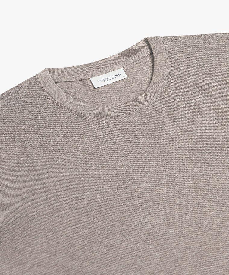 Profuomo Bruin Luxury Basic T-shirt