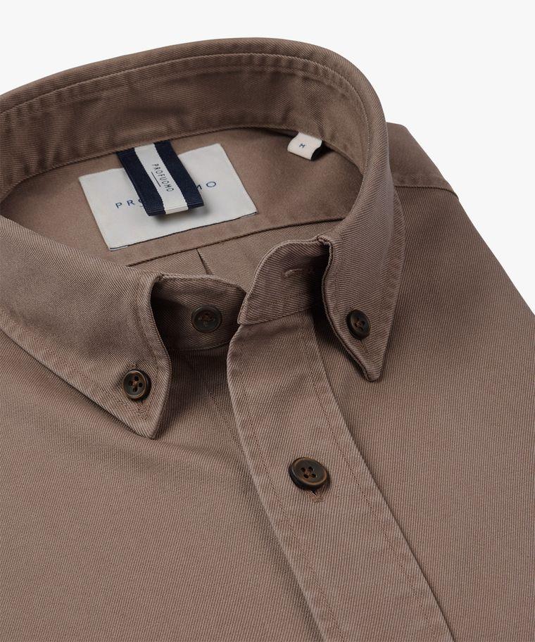 Profuomo Bruin Relaxed Fit Overhemd