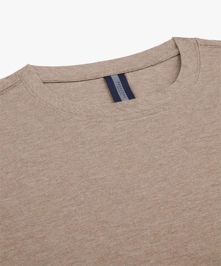 Profuomo Bruin Stretch Pique T-shirt